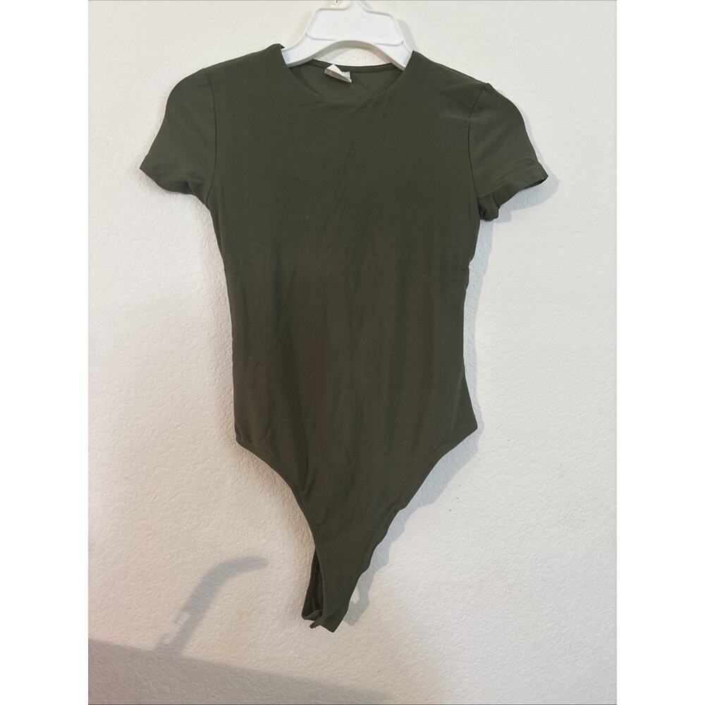 Women’s One Piece No Boundaries Olive Green Bodysuit New XS (0-2) Juniors